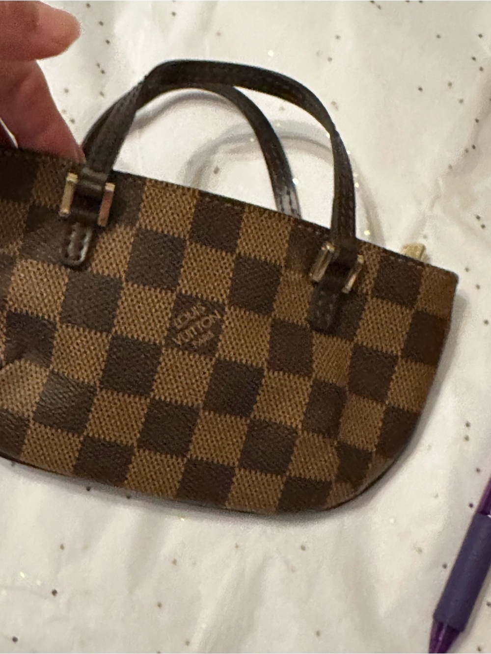 Louis Vuitton Damier Ebene Canvas Manosque GM Pochette EUC - Picture 5 of 17